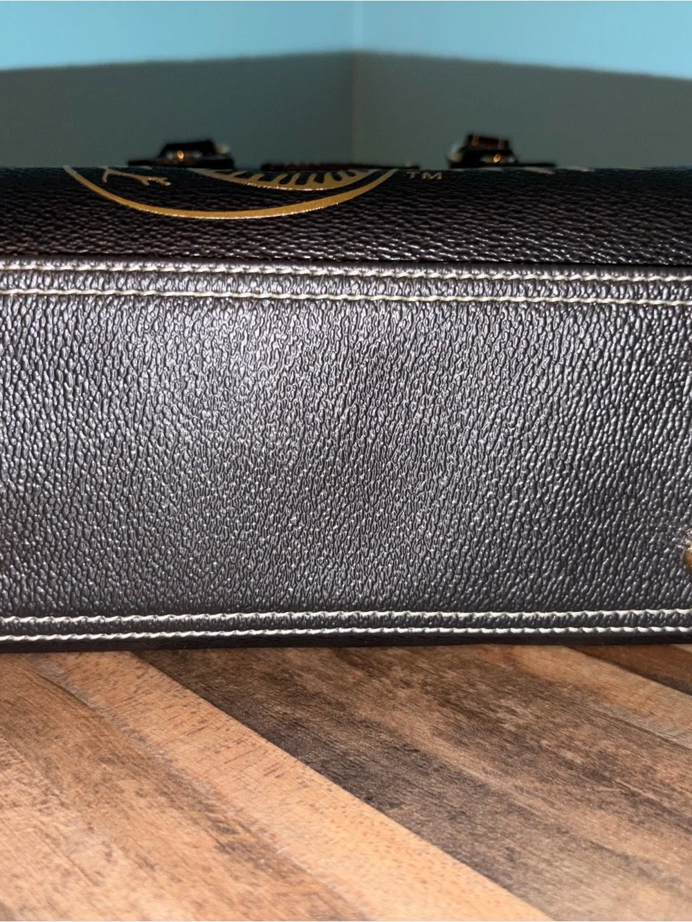 Von Dutch Black Bowling Bag with Gold Logo
